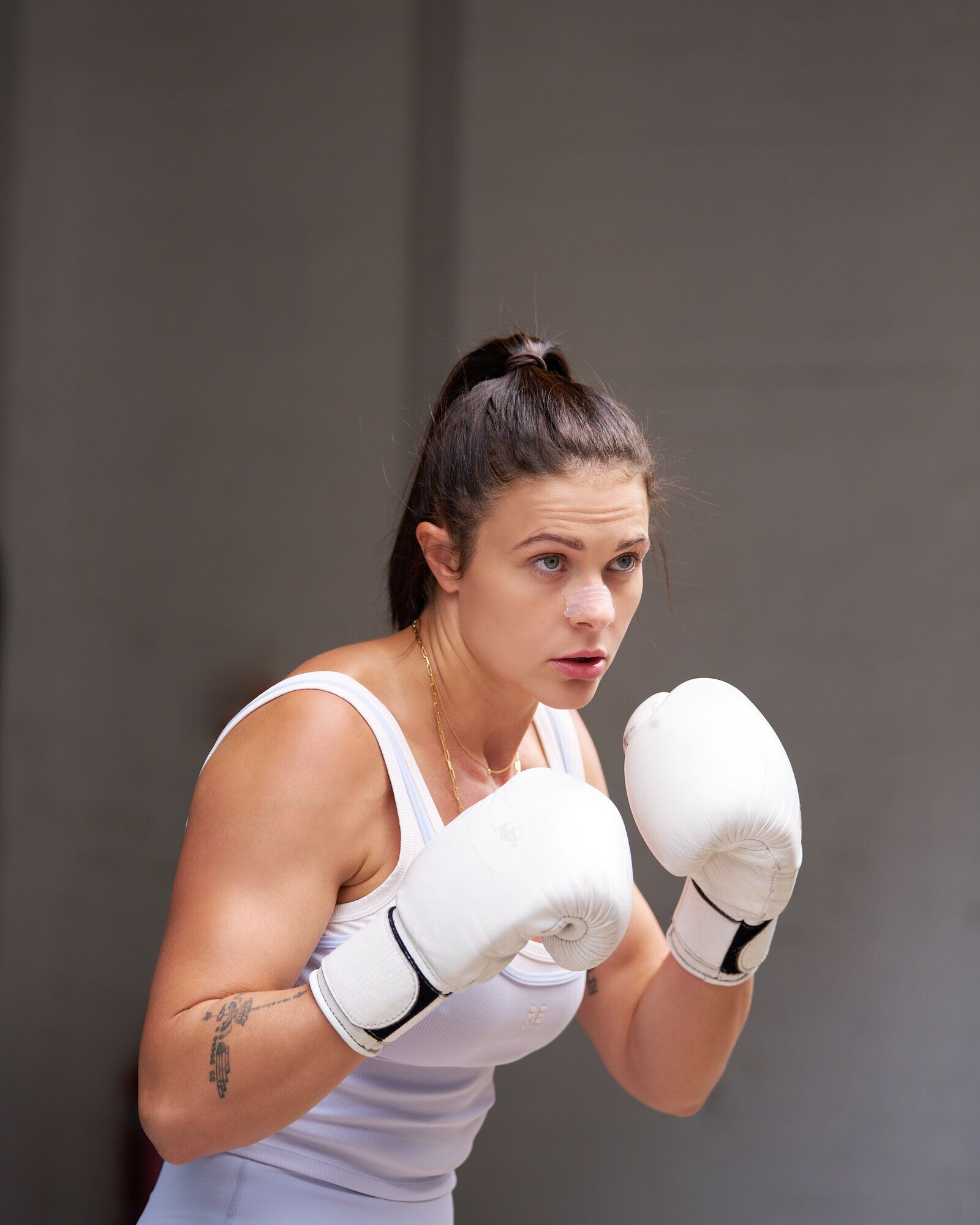 Boxer training in Nozey strips