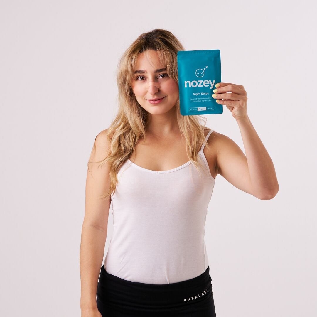 Nozey Night Strips held by a model